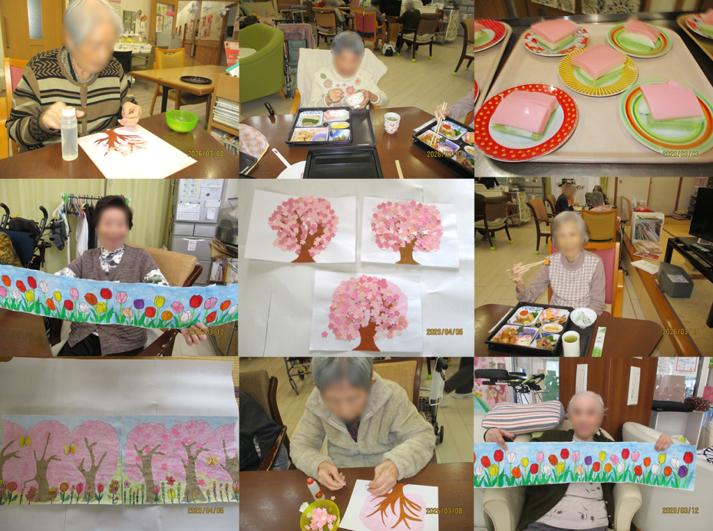 グループホームさくら日和、3月活動の様子